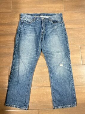 Iron Co Clothing- Men's Blue Denim Jeans - Casual Straight Fit